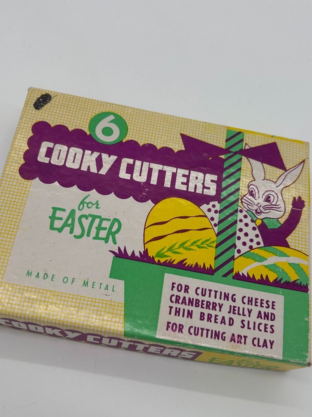 Vintage Easter Cookie Cutters by Cooky Cutters Set Of 6 In Original Box ~ Metal